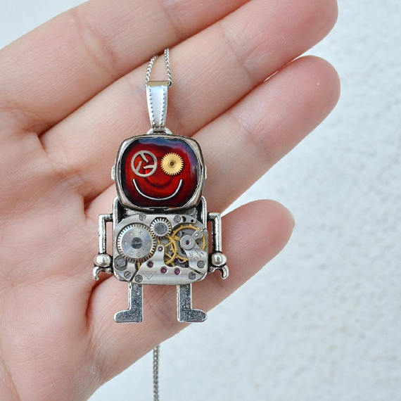 ROBOT - VESELÝ PŘIVĚSEK Z HODINEK