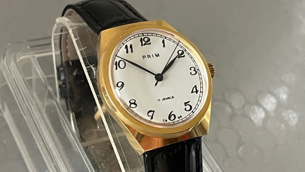 Náramkové hodinky Prim, vyrobeny v roce 1982