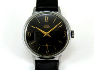 Dámské Hodinky Prim, rok 1966, černý ciferník